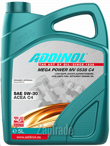 Купить моторное масло Addinol Mega Power MV 0538 C4,  в интернет-магазине онлайн
