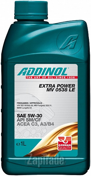 Купить моторное масло Addinol Extra Power MV 0538 LE,  в интернет-магазине в Санкт-Петербурге