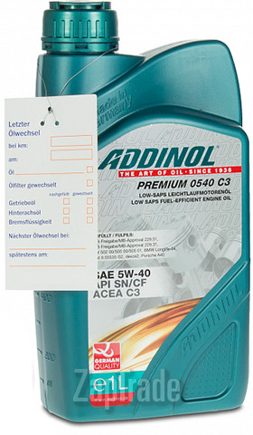 Купить моторное масло Addinol Premium 0540 C3,  в интернет-магазине в Санкт-Петербурге