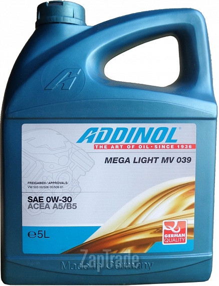 Купить моторное масло Addinol Mega Light MV 039,  в интернет-магазине онлайн