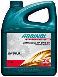 Купить трансмиссионное масло Addinol Getriebeol GX 80W 90 4L,  в интернет-магазине онлайн